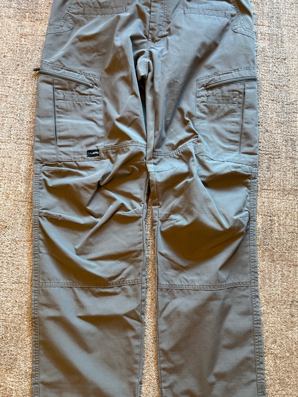 Men's LAPG Atlas Tactical Cargo Pants in Gray with Multiple Pockets